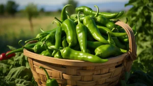 basket with Green Chile