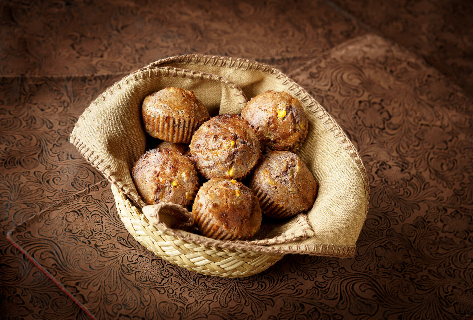 Blue Corn & Green Chile Muffins
